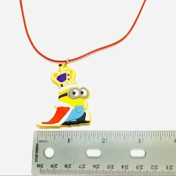 Minion King Soft PVC Waxed Cord Kid Necklace (W2) - Picture 2 of 4